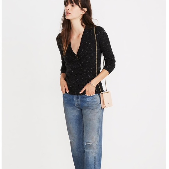 Madewell Sweaters - SALE⚡️Madewell Donegal Wrap Front Pullover Sweater